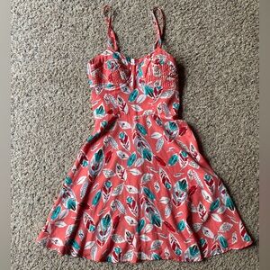 Xhilaration Slip Dress Feather print